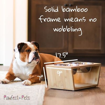 Mediano Dog Bowl elevato Stand 7 Bowl elevate Pet Feeder con quattro bowl in acciaio inossidabile