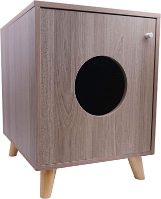 Scatole di lettiera per gatti nascoste Mobili da notte con chiusura a bottone personalizzata Tavolo in legno