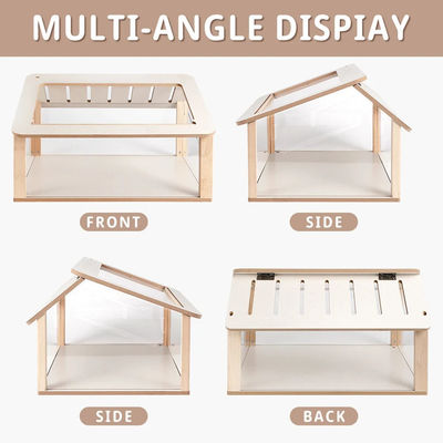 Casella d'orologio Casella d'orologio per criceti Casella d'orologio per criceti Mobili per animali da compagnia Casa da gioco Modello solido per animali da compagnia