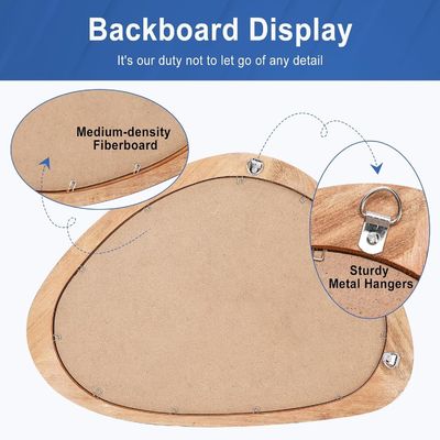Disegno rustico stile specchio asimmetrico Set di 2 per la decorazione della parete in hotel casa bagno