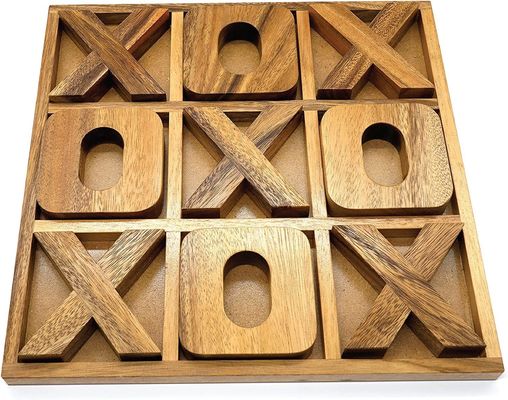 XOXO in legno Tic Tac Toe gioco da tavolo Ideale per la decorazione all'aperto e l'intrattenimento degli uomini
