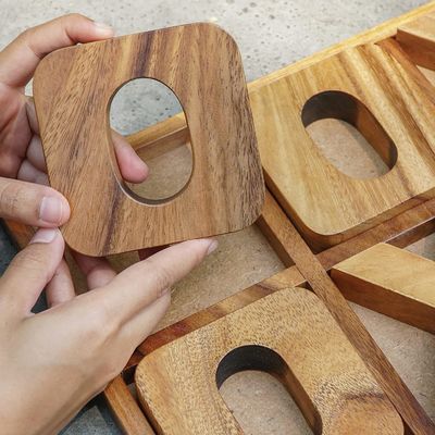 XOXO in legno Tic Tac Toe gioco da tavolo Ideale per la decorazione all'aperto e l'intrattenimento degli uomini