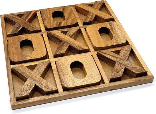 XOXO in legno Tic Tac Toe gioco da tavolo Ideale per la decorazione all'aperto e l'intrattenimento degli uomini