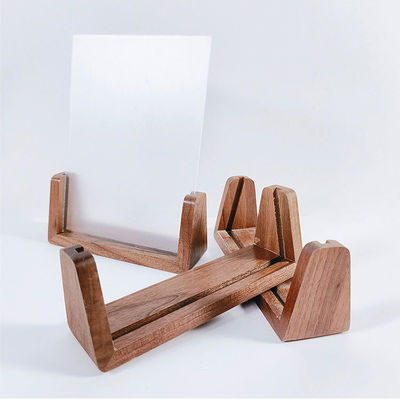 Base in legno per il tavolo in legno massello Calendario Cartolina Cartolina Decorazione creativa per telefono cellulare
