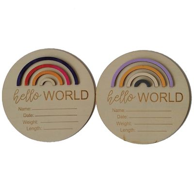 Crea un vivaio memorabile con queste carte in legno 3D dell'arcobaleno dall'Europa