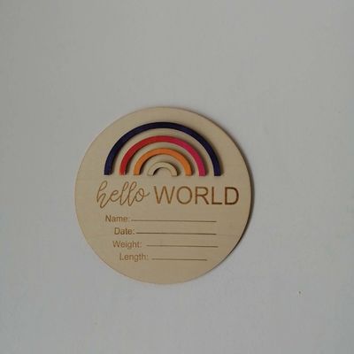 Crea un vivaio memorabile con queste carte in legno 3D dell'arcobaleno dall'Europa