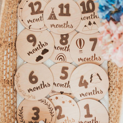 Baby Monthly Milestone Cards 13 pezzi Set regalo per neonati per il primo anno di crescita