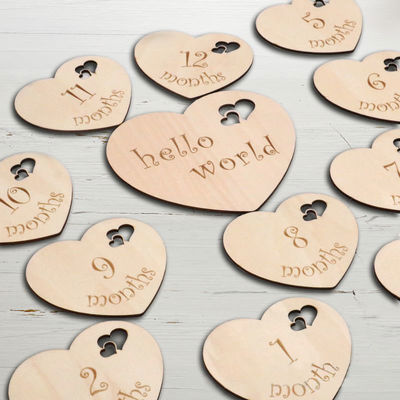 Baby Monthly Milestone Cards 13 pezzi Set regalo per neonati per il primo anno di crescita