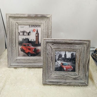 In legno quadri da 4" 6" 7" in stile rustico personalizzato scolpito a mano con colore semplice