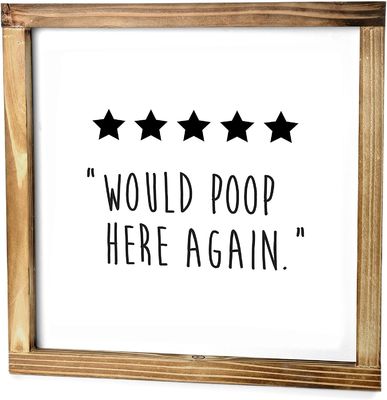 Spero che tutto vada bene. Decorazione per il bagno in legno di legno massello.