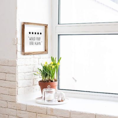 Spero che tutto vada bene. Decorazione per il bagno in legno di legno massello.