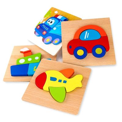 14.8x14.8x0.8 Puzzle in legno per ragazzi Ragazze Colori carini Disegni educativi