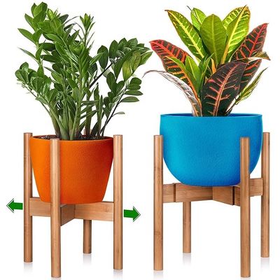 Fiore/pianta verde usata Moderno design Bambù Massello Acacia Pianta di legno Pot Stand Holder