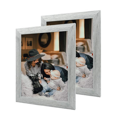 Shabby Chic Set di fotogrammi in legno con decorazione muraria rustica personalizzata