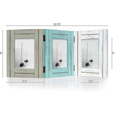 Cornice fotografica rustica in legno massello per la decorazione domestica