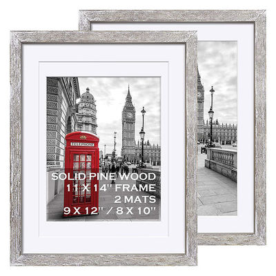 4x6 5x7 6x8 9x13 11x14 13x18 Cornici di visualizzazione in legno rustico con logo personalizzato