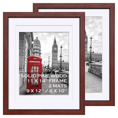 11x14" Home Semplice Stile Moderno In Legno Nero Foto Cornice in MDF Stain Color