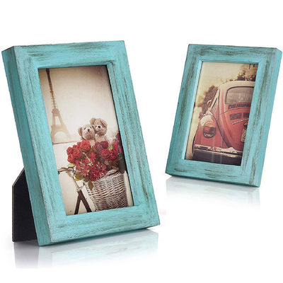 Decorazione rustica per la casa Targa di arte muraria in legno con cornice fotografica e stampa bruciata