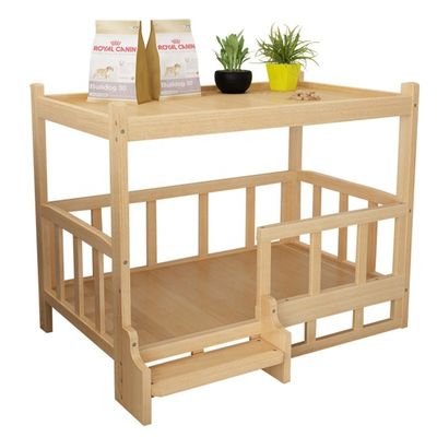 Lavaggio a mano Custom Multifunzionale Tavolo da letto a colori naturali per Letto per gatti / cani 45x60cm