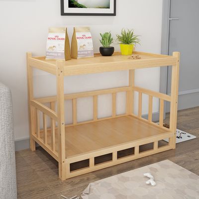 Letto per animali da compagnia in legno rimovibile per pomerani e cani di peluche Disegno creativo personalizzato