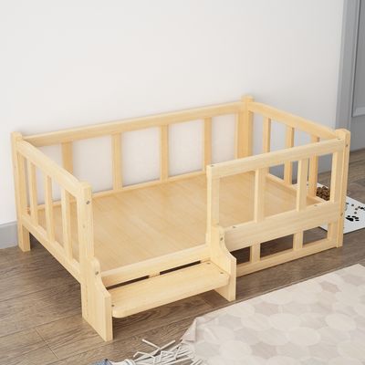 Letto per animali da compagnia in legno rimovibile per pomerani e cani di peluche Disegno creativo personalizzato