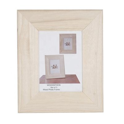 Quadro fotografico in legno naturale per desktop con design senza tempo 8.2 x 0.6 x 10.6 pollici