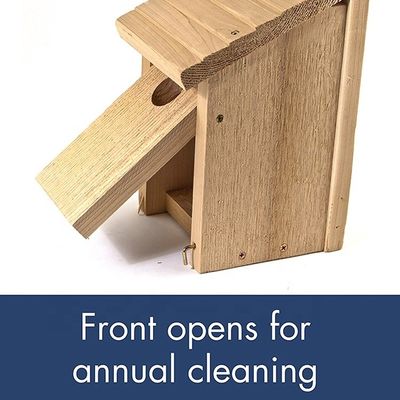 Decorazione artigianale di case per uccelli in legno su misura