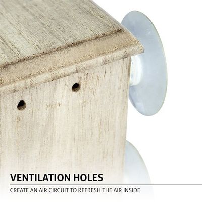 Logo personalizzato bellissima casa di uccelli in legno decorativo per il giardino esterno display di decorazione