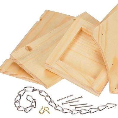 Decorazione esterna piccola e carina a misura Pigeoni Casa degli uccelli Tutte le stagioni Mangiabagno in legno