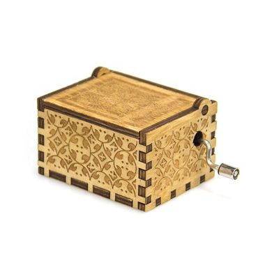Manuale Play Power Custom Mini Box di musica in legno con Silk-Screen Printing/Burned