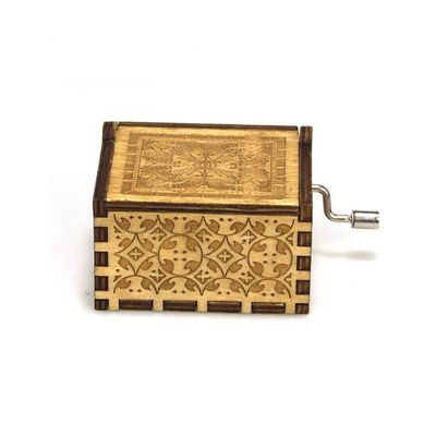 Manuale Play Power Custom Mini Box di musica in legno con Silk-Screen Printing/Burned