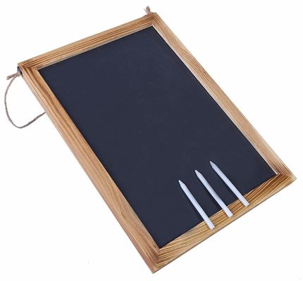 Moderno Stile Ghiaccio Tabella nera Menù appeso Legno Colore Piano Legno di pino per caffetterie