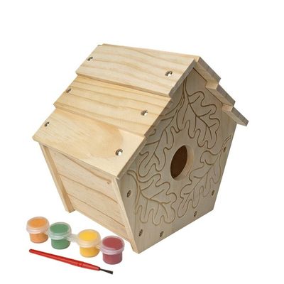 Stampa di modello di legno di cedro Cage Bird House per DIY Decorazione e Decorazione
