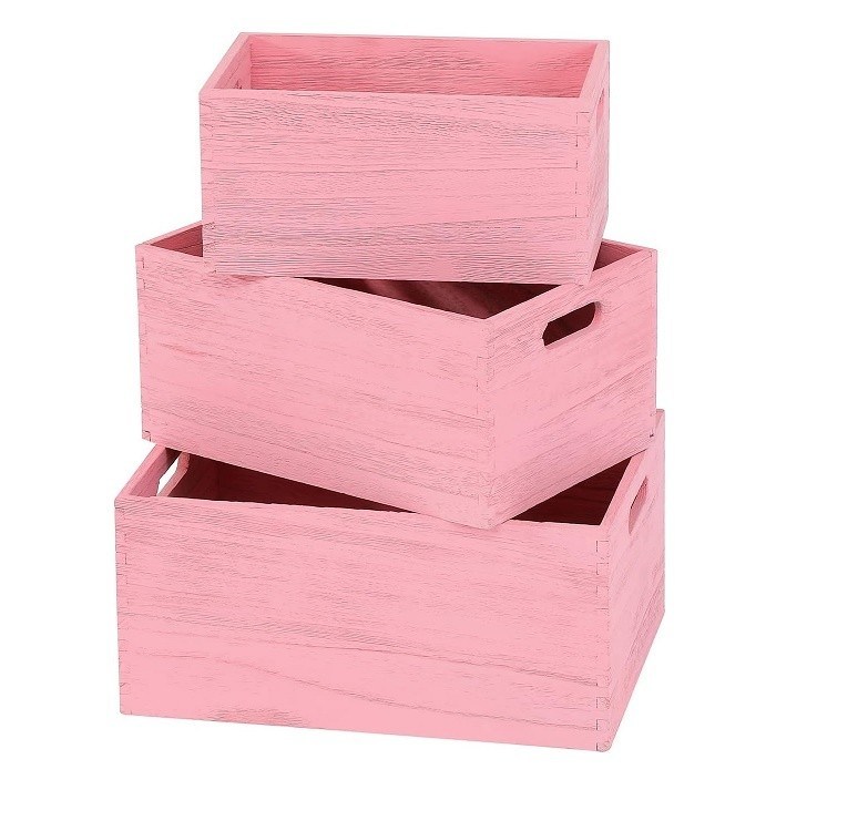 Set di deposito in legno artigianale per verdure e frutta da pane