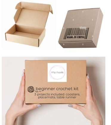 Piccole dimensioni ganci da incrocio impostato per la realizzazione di maglioni pacchetto regalo e filati di pizzo colorato