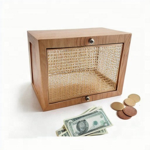 Un porcellino di legno con un contatore Un modo divertente e funzionale per raggiungere i tuoi obiettivi di risparmio