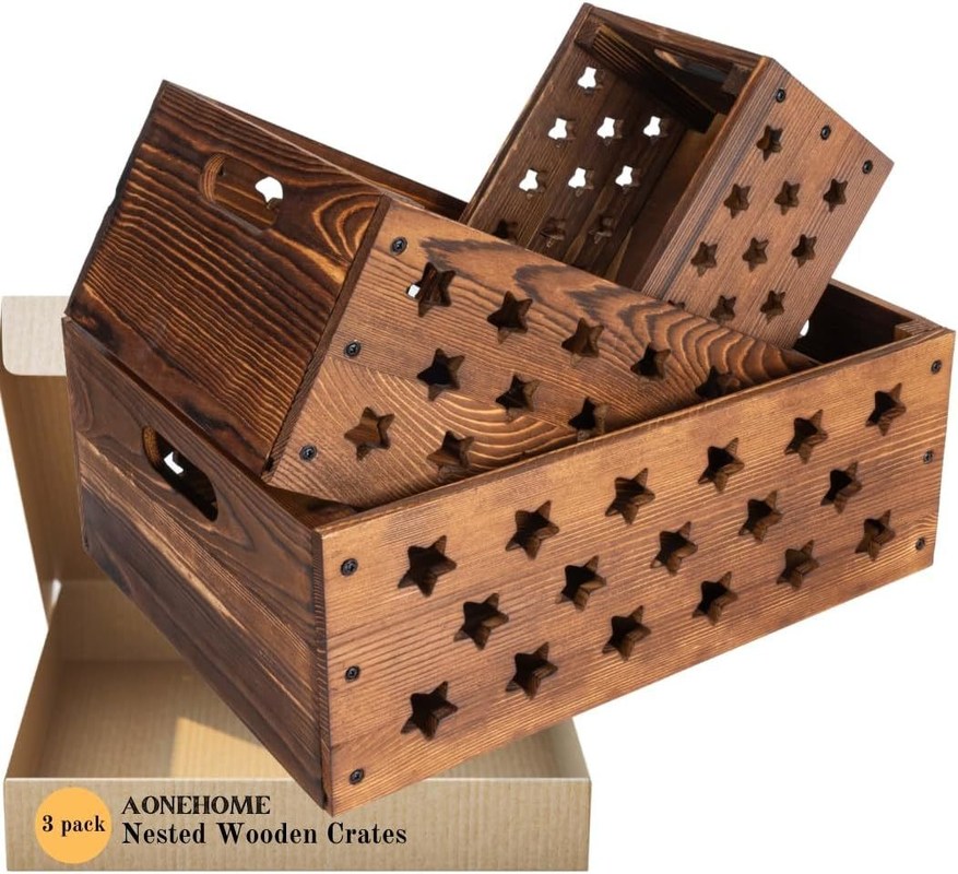 Cassa di legno per il deposito di libri Logo personalizzato Accettabile Decorativo Nido Casse di legno