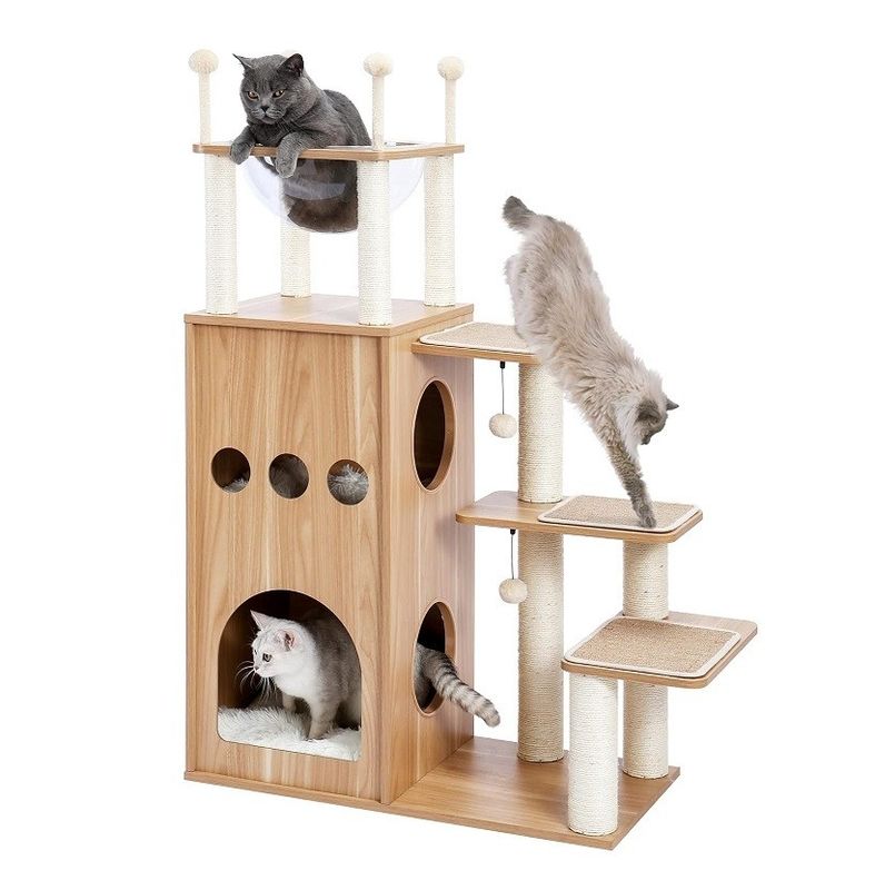 OEM ODM accettabile robusto castello di Frisco torre dell'albero del gatto moderno 51 extra alto condominio gatto
