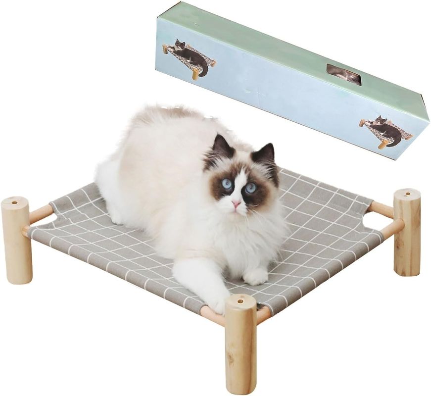Letto per cani e gatti in legno e amaca per gatti Migliora il comfort e la salute del vostro animale domestico