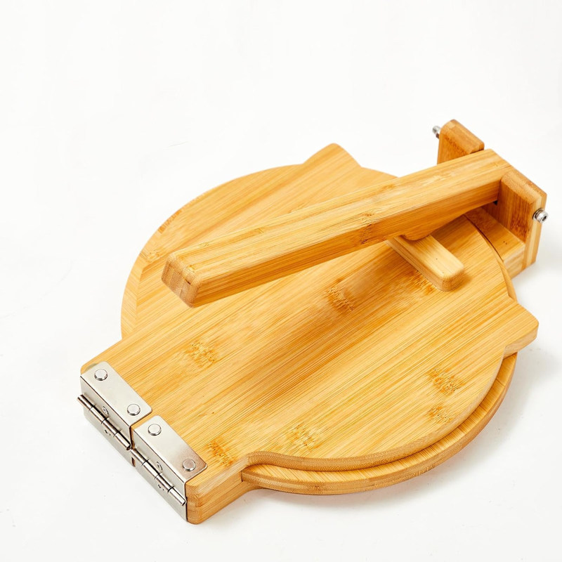 10 pollici di diametro Bambù Tortilla Press Maker personalizzato per tortillas messicane fatte in casa