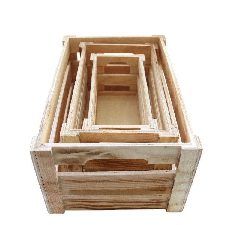 Casse di frutta in legno robuste e durevoli 21x10x10cm 21x10x11.2cm 31.2x20.3x14cm per frutta