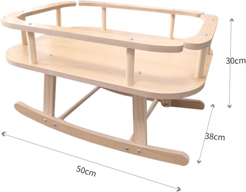 Timber Letto per gatti e cani di legno portatile letto elevato per animali da compagnia sedia a dondolo per il relax