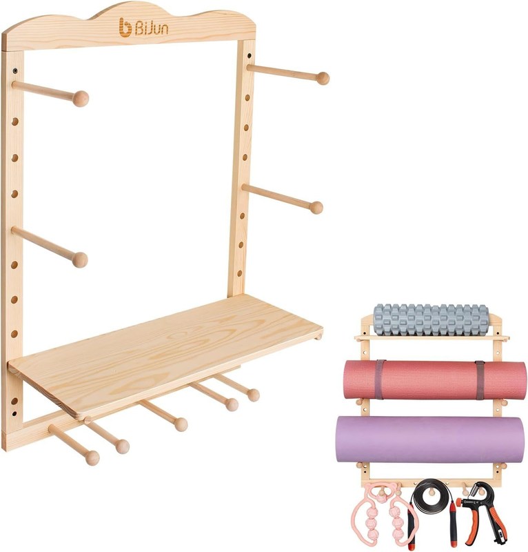 Scaffale di cucina per lo stoccaggio, portapasto per yoga, portapasto da parete per organizzazione di palestra di taglia personalizzata