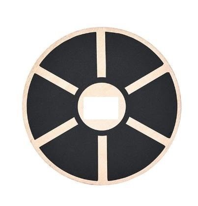 15.55 pollici di diametro Fitness anti-slip di legno oscillante bilanciere con 360 rotazione