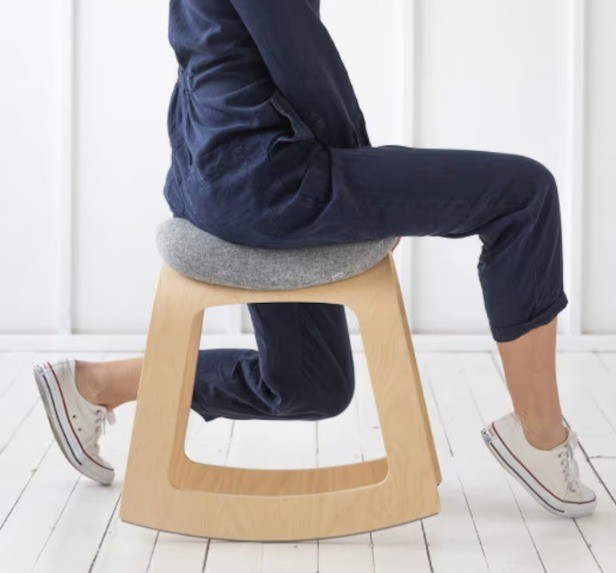 Stampa Home Office sgabello ergonomica sella con costruzione in legno moderno