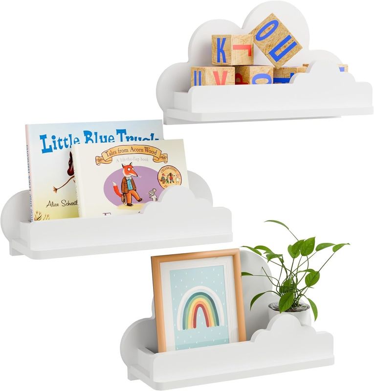 Menù di legno in legno Nuvola bianca Menù decorativo per parete Menù con piccola figura