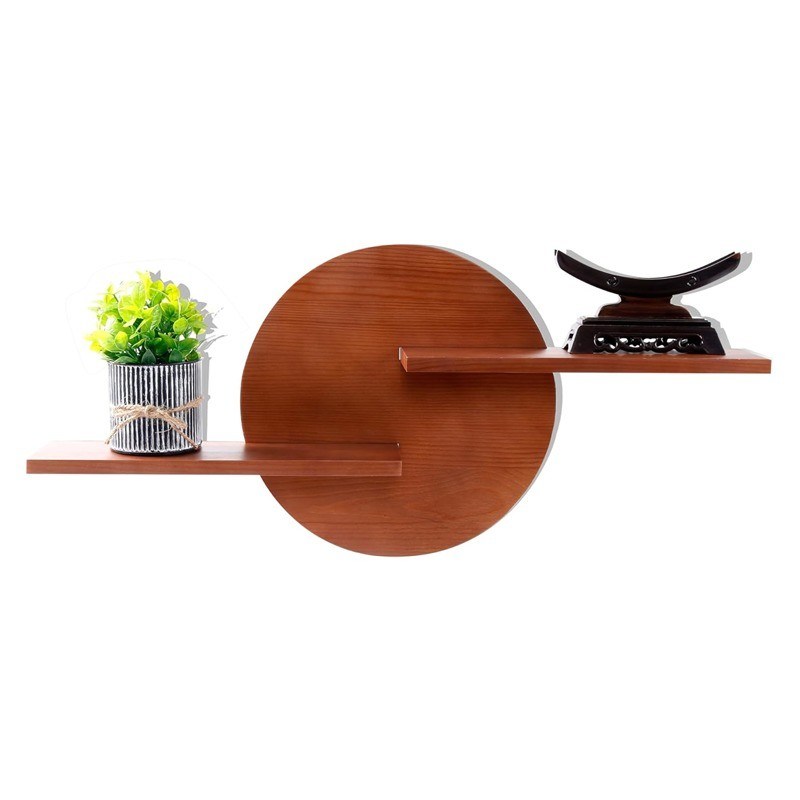 Rack non pieghevole Display decorativo rotondo Montaggio a parete Mensola appesa Mensole alte quantità