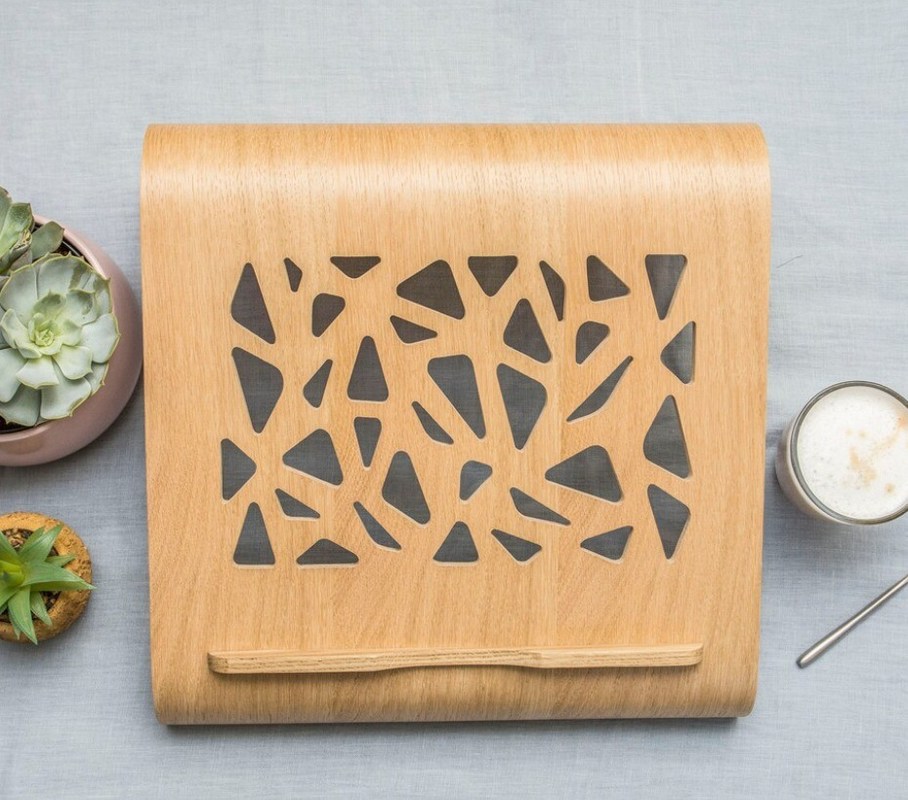 Stand per laptop in legno funzionale risparmio di spazio raffreddamento ventilazione computer desktop elevatore