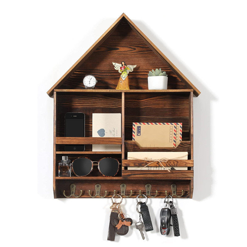 Migliora la tua decorazione di ingresso con il nostro porta chiavi e portaposte da muro BAMBOO 41x13.5x2cm