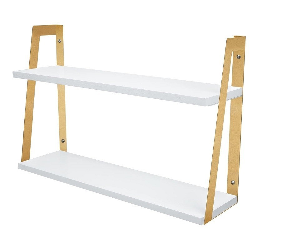 Arredamento per la casa 2 piani ripiani galleggianti rustici moderni con disegno di montaggio a parete